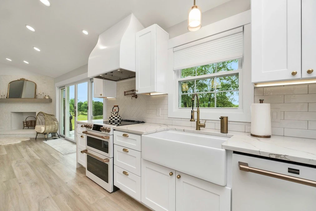 A newly remodeled kitchen