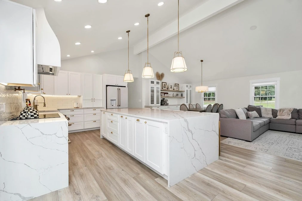 A newly remodeled kitchen